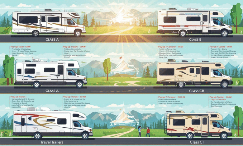 Right RV Class Guide: From Class A to Pop-Up Campers